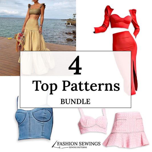 Top Patterns Bundle + 3 Bonus Skirt Patterns