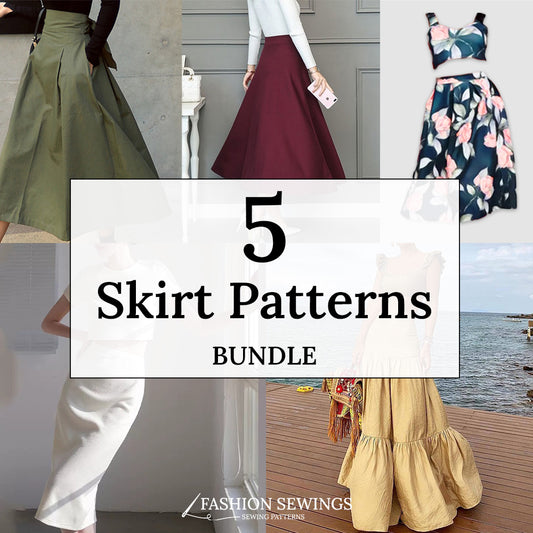 Skirt Patterns Bundle + 3 Bonus Top Patterns